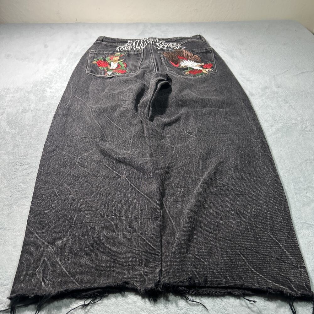 Y2k 2000s Eagle Snake Beyond Baggy Jeans 30x25 Raw Hem Loose Ninth Ambush Hall
